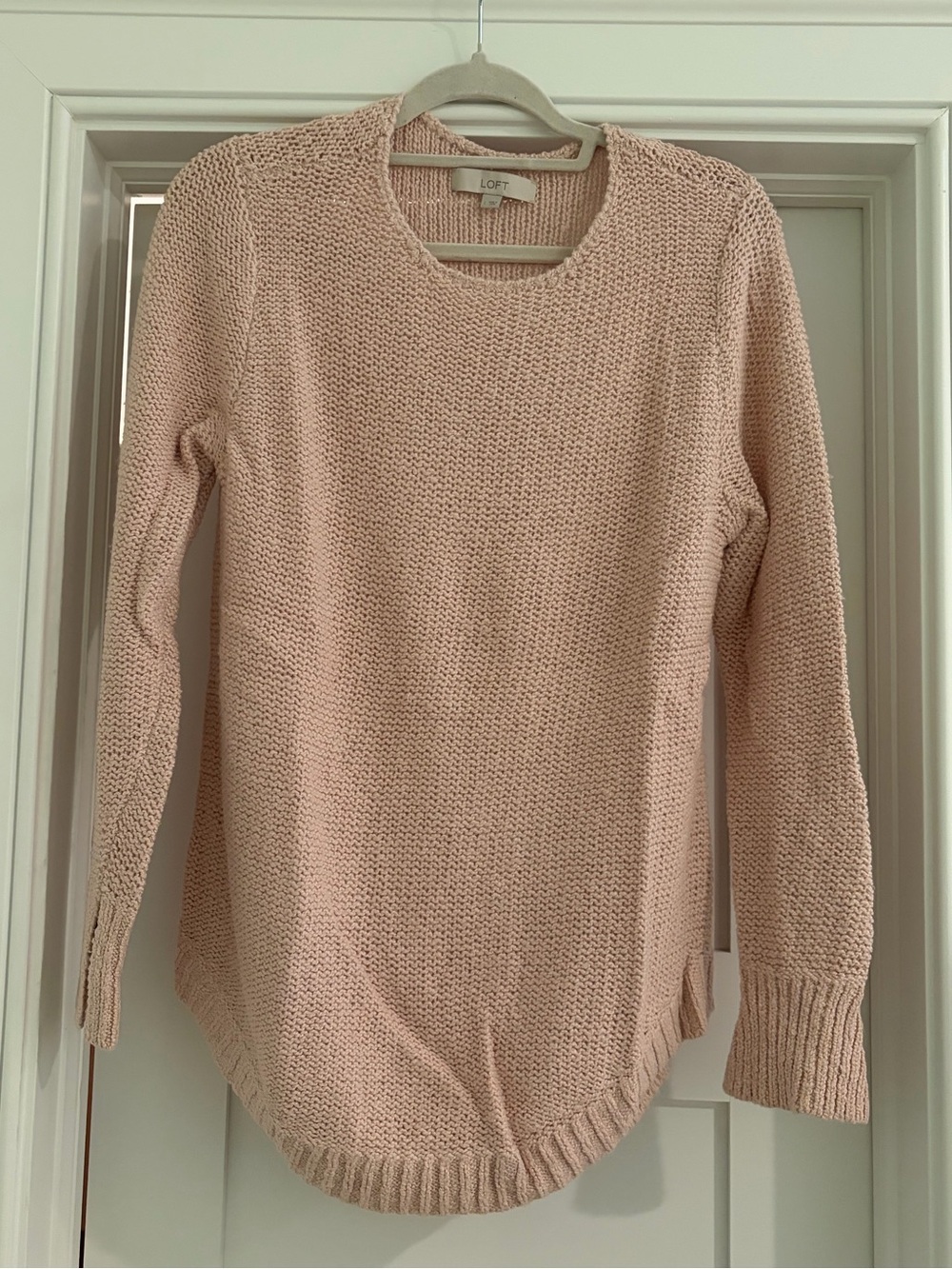 Loft light pink sweater size large